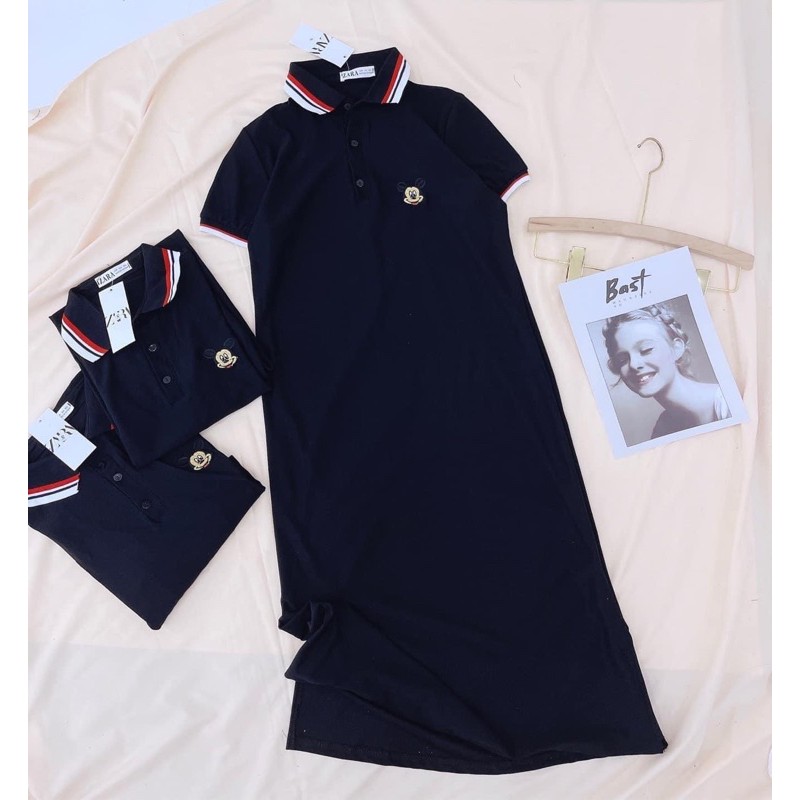 Váy polo dáng dài