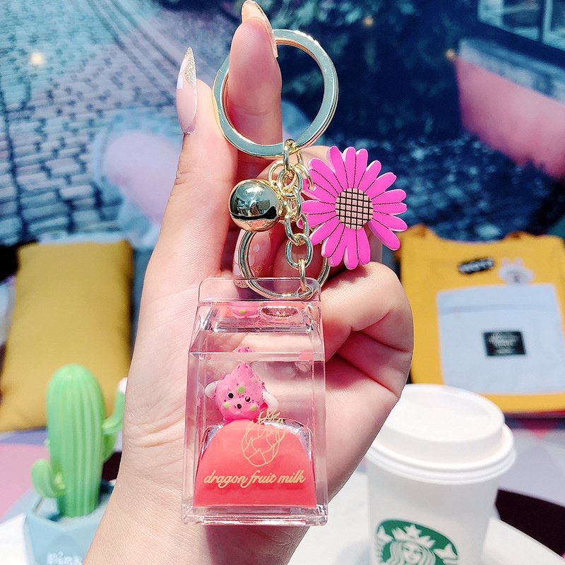 Móc khóa hoạt hình bằng acrylic nhiều hình dạng tùy chọn phong cách Hàn Quốc