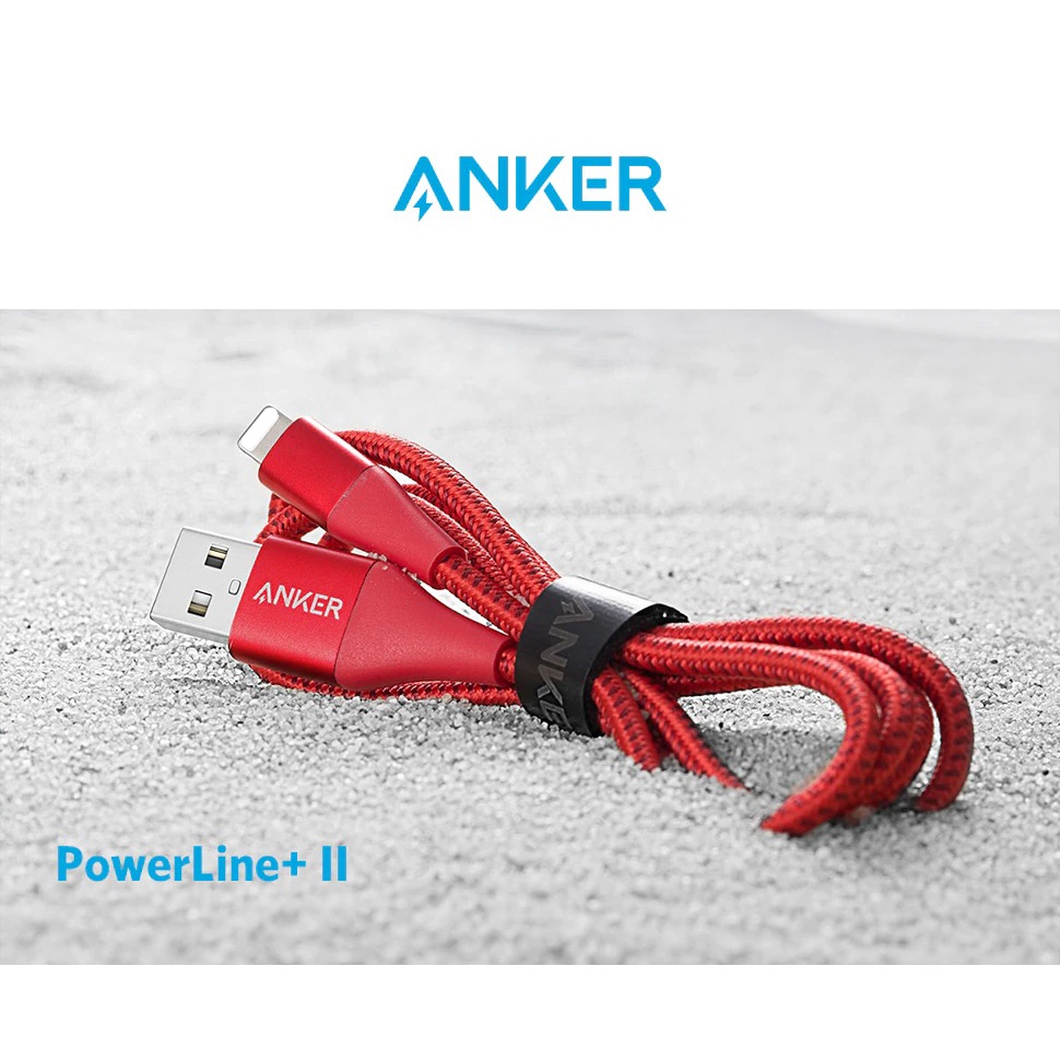 Cáp Sạc Anker USB L Chip C89 , bện dù Cho ip ,Kèm hộp đựng A8452 A8453
