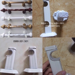 Bộ 2 trụ đỡ thanh rèm , đã rèm vít nở