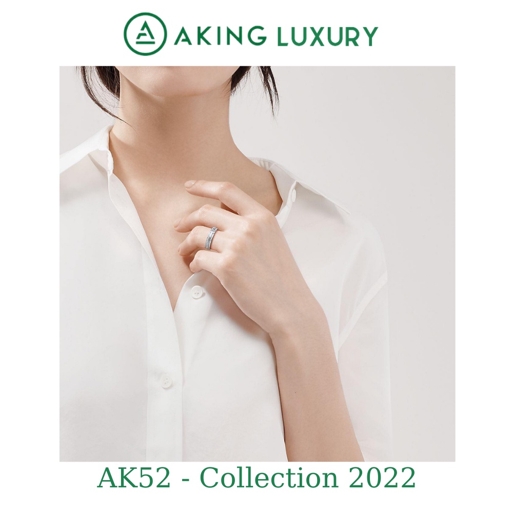 Nhẫn bạc cao cấp AK52  thể hiện sự quyến rũ. Nhẫn thiết kế mới nhất 2022