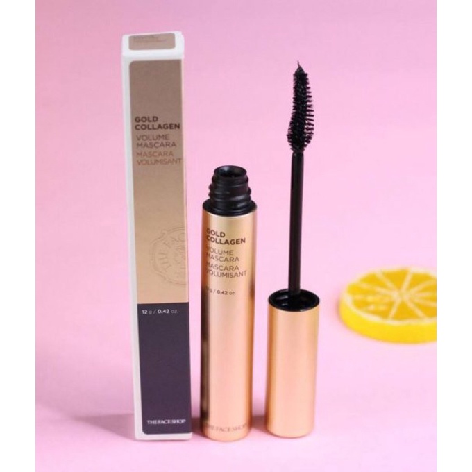 SALE Mascara chuốt mi kiêm dưỡng mi TFS Gold Collagen Volume