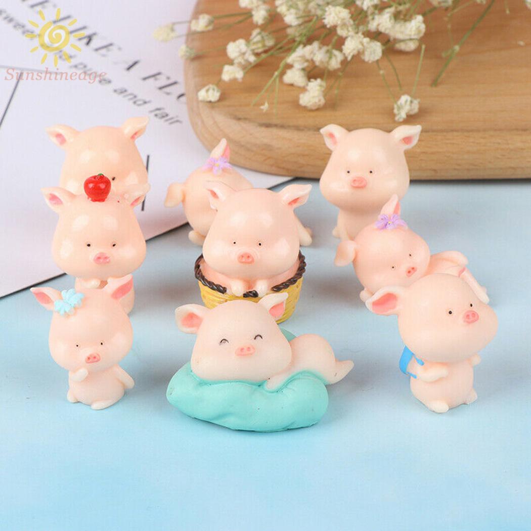 Set 9 Mô Hình Tượng Mini Trang Trí Tiểu Cảnh Sân Vườn