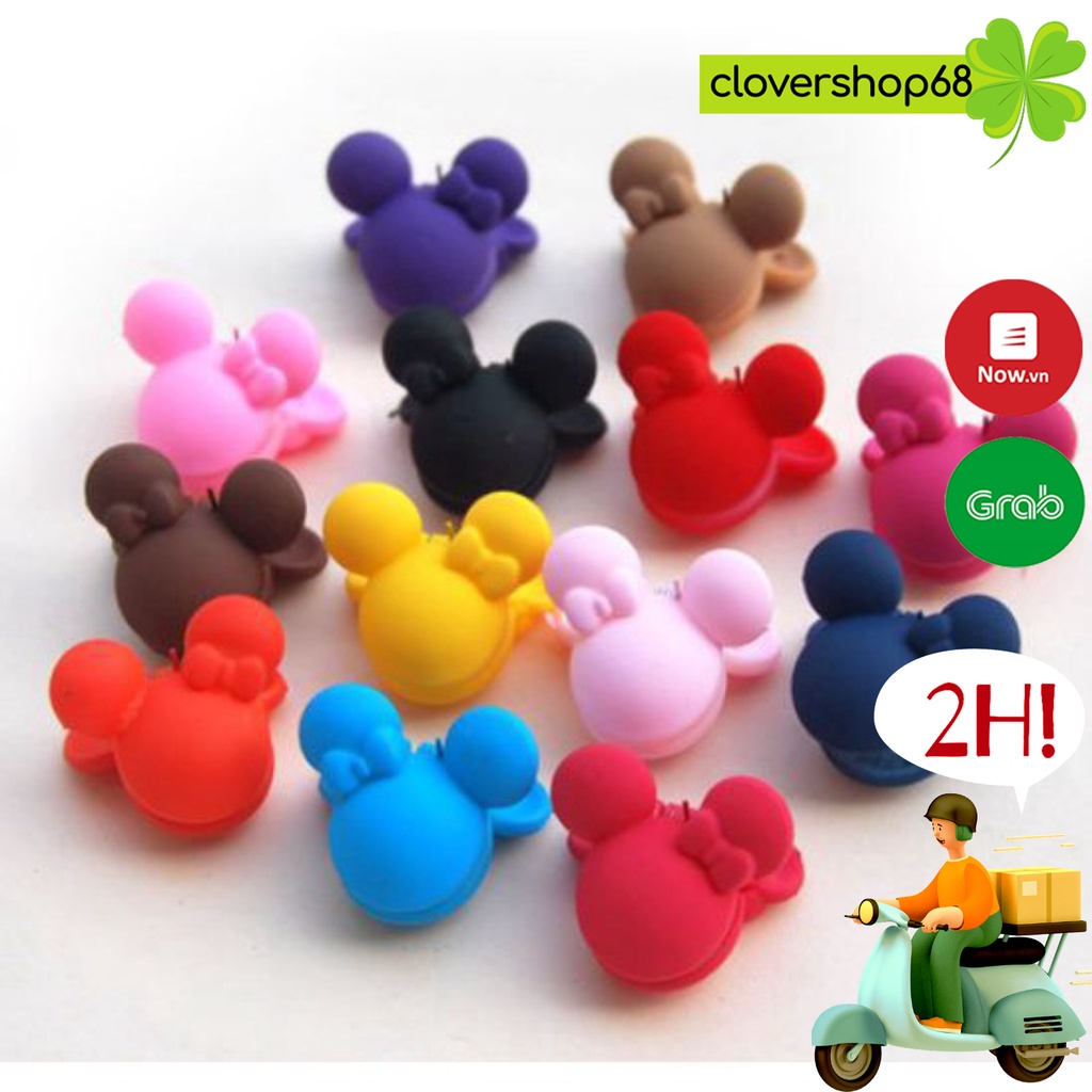 Kẹp tóc thỏ tai dài/ chuột Mickey/ trái cây cho bé (Sỉ 1,5k)   Clovershop68