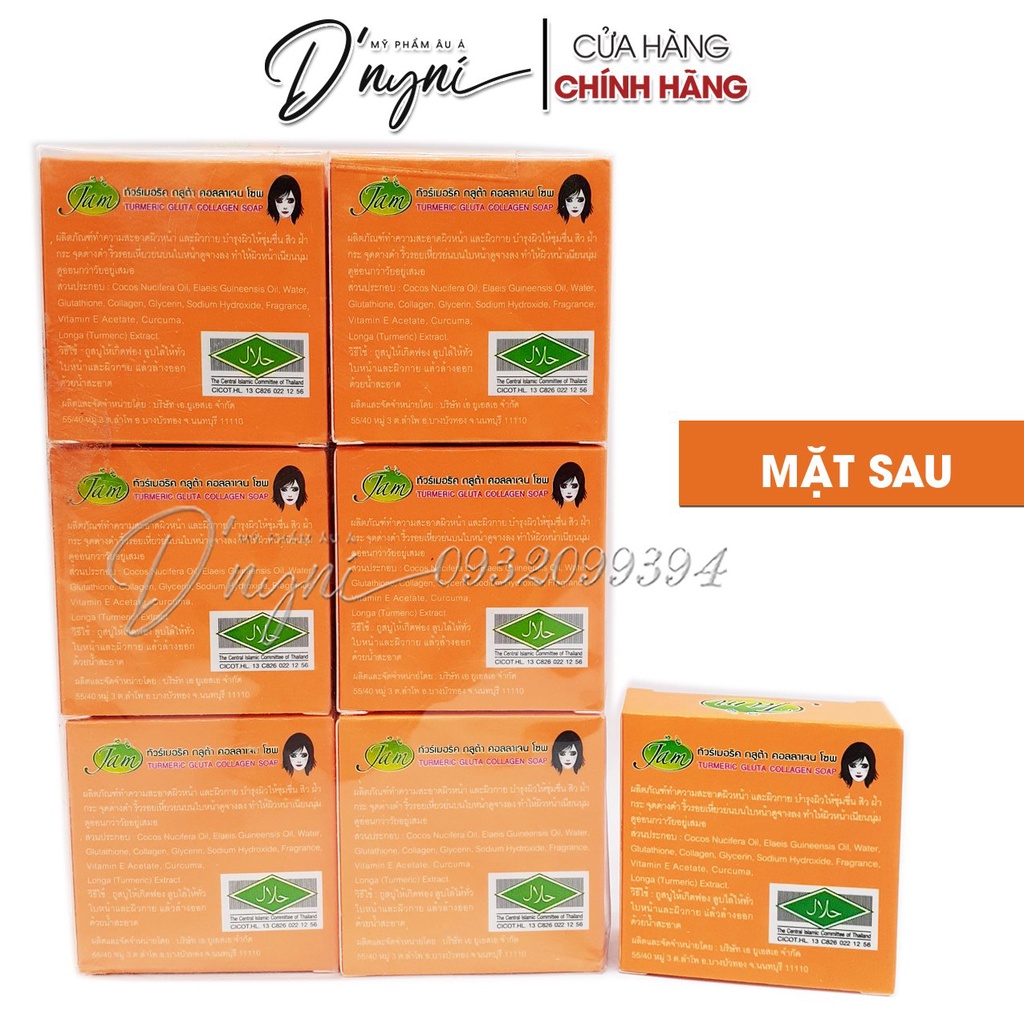 Xà Phòng Nghệ JAM TURMERIC GLUTA COLLAGEN SOAP 65g Thái Lan
