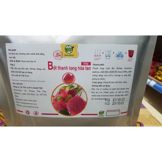 Bột thanh long đỏ hòa tan Chavi 500g (HSD: 1 năm)