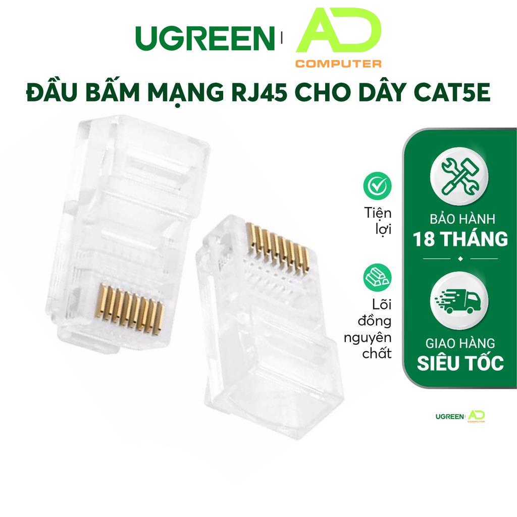 Đầu bấm hạt mạng RJ45 UGREEN NW110 cho dây CAT5e - Hàng phân phối chính hãng - Bảo hành 18 tháng