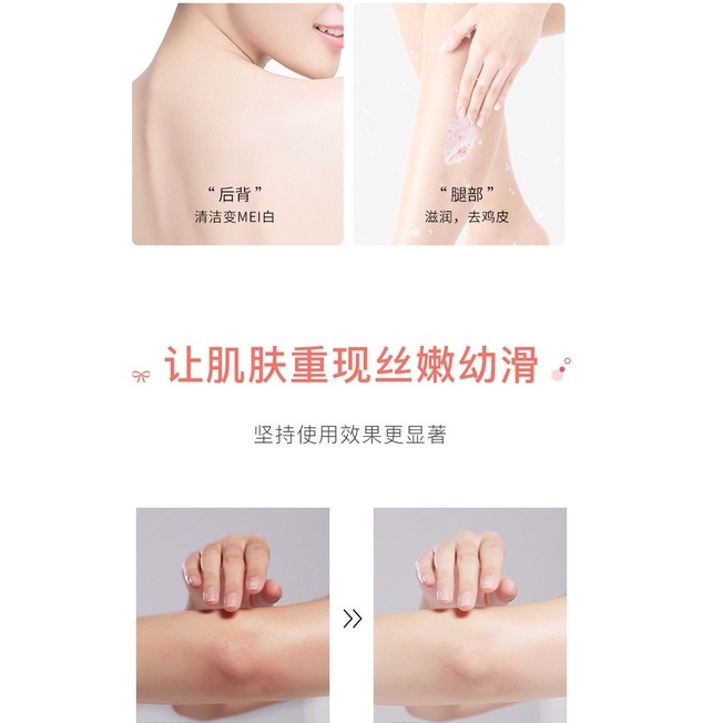 Tẩy da chết Heyxi Hương hoa quả Muối tắm Tẩy tế bào chết toàn thân Luxuka HX04