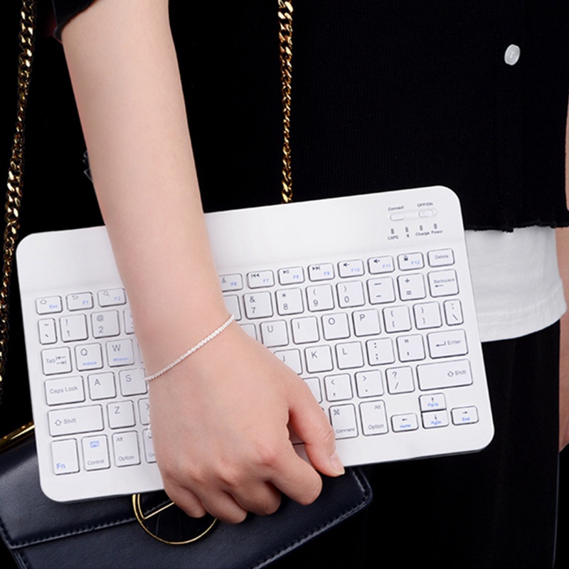 Bộ Bàn Phím Và Chuột Bluetooth Không Dây Mini 10 Inch Cho Laptop Tablet Android IOS Windows