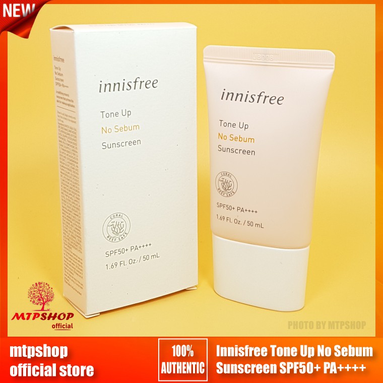 Kem Chống Nắng Innisfree Tone Up No Sebum Sunscreen SPF50+ PA++++