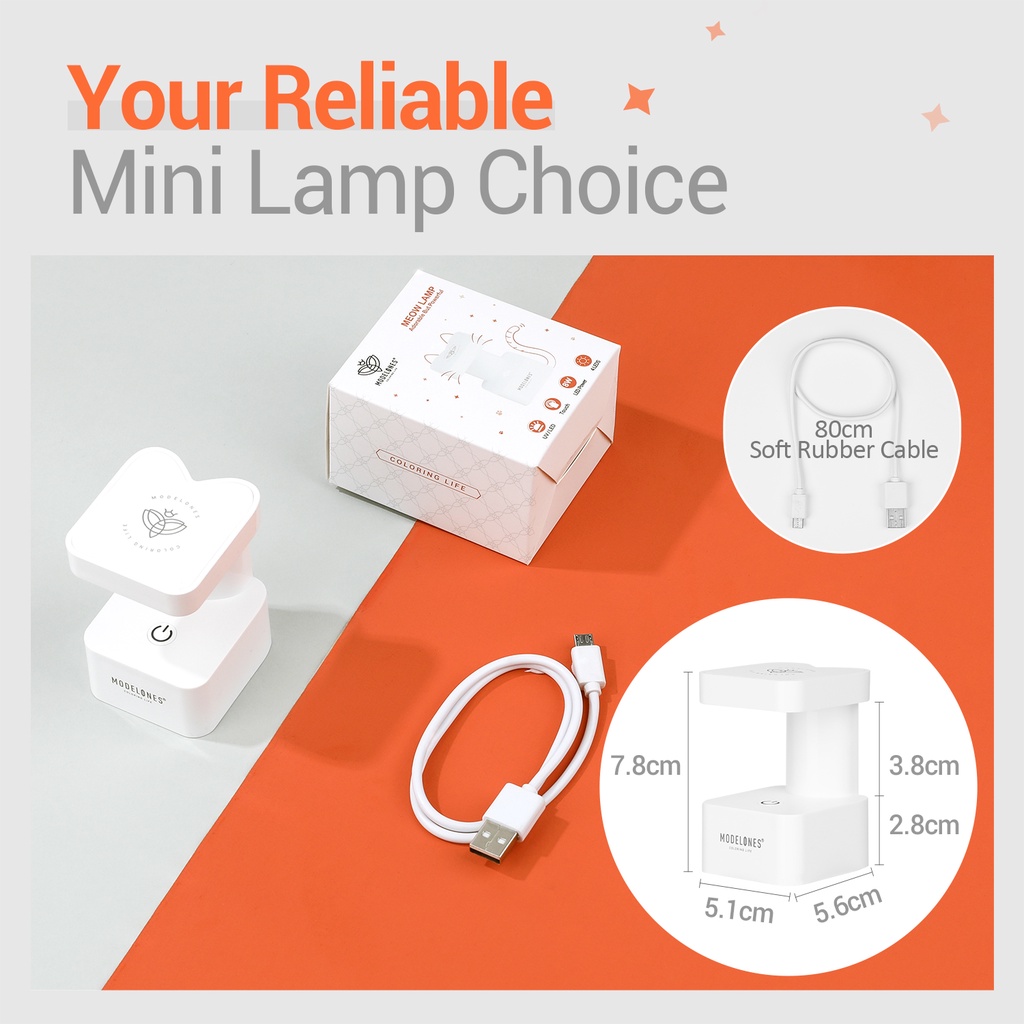 Đèn LED UV MODELONES 8W làm khô móng
