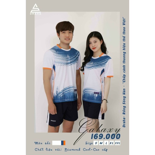 [CÓ IN ẤN] Bộ Đồ Quần áo bóng đá không logo nam nữ Galaxy chất vải cao cấp mát mẻ chính hãng Draha, 