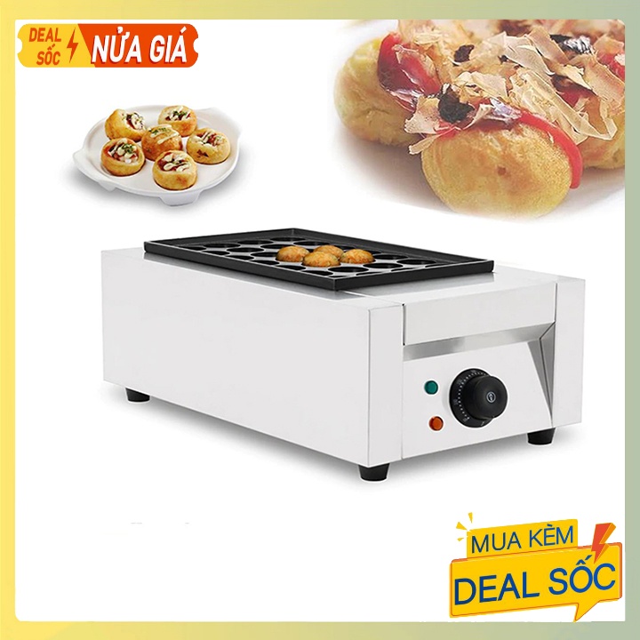 Máy làm bánh bạch tuộc nhật bản takoyaki khuôn 28 lỗ sử dụng điện