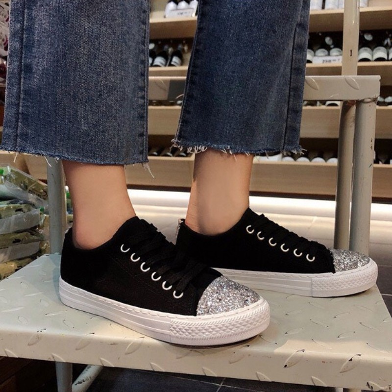 Giày Nữ Đế Bằng DVT34 Vài Phiên Bản Hàn Quốc Harajuku Ulzzang New