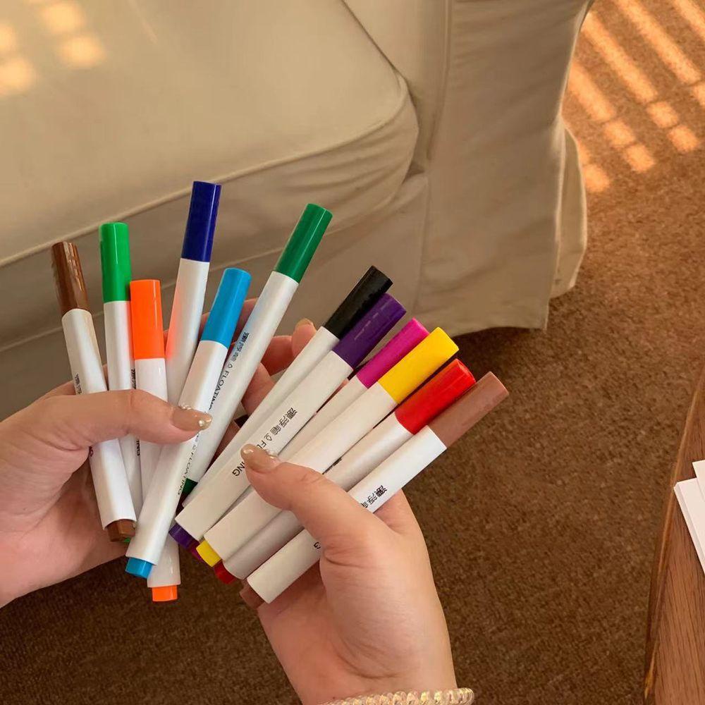 Bộ 4/8/12 Bút Màu Nước Vẽ Tranh Vui Nhộn Cho Bé