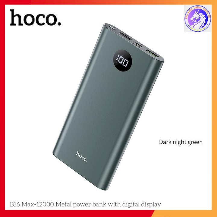 Sạc dự phòng hoco B16 Max 12000mah Màn hình led