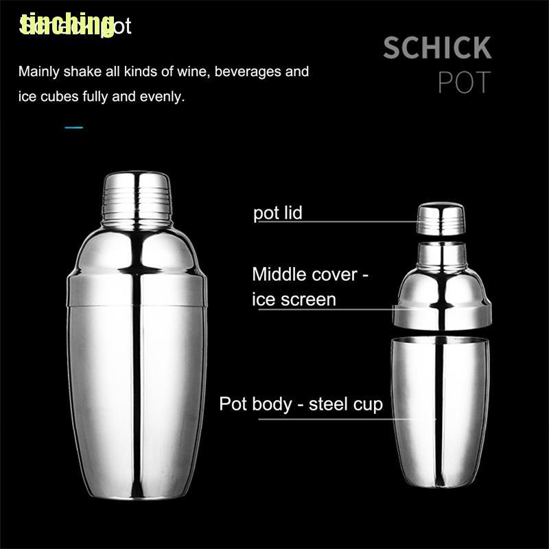 Bộ dụng cụ pha chế cocktail bằng thép không gỉ cho bartender