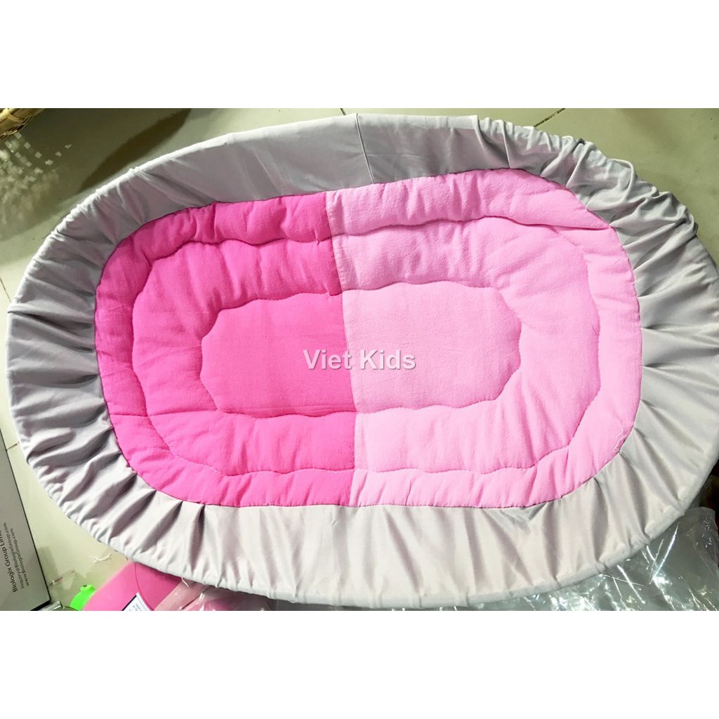 Nôi tre hun khói S3 90cm và nệm lót cara trơn màu