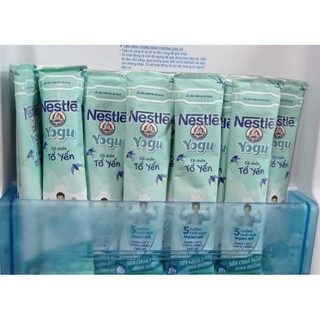 Combo 10 ống sữa chua tổ yến Yogu uống lạnh/ đông đá 85ml