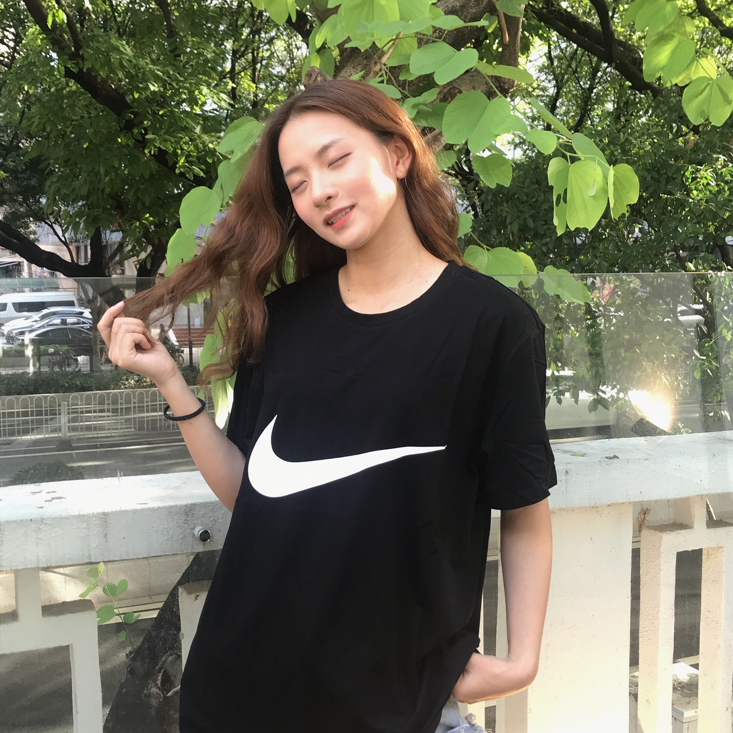 Áo thun tay ngắn in họa tiết logo Nike thời trang 2021 cao cấp trẻ trung