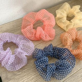 🌷CỘT TÓC SCRUNCHIE HỌA TIẾT CARO TRONG SIÊU XING🌷