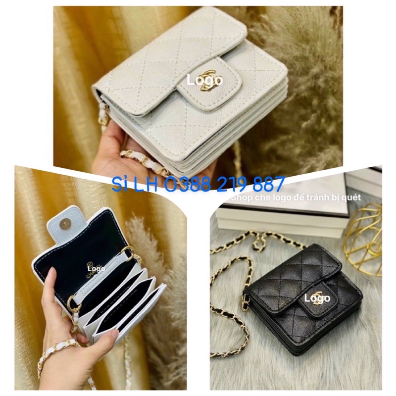 Túi Đeo Chéo Mini Da Hạt Nhiều Ngăn Đựng Thẻ - MS51