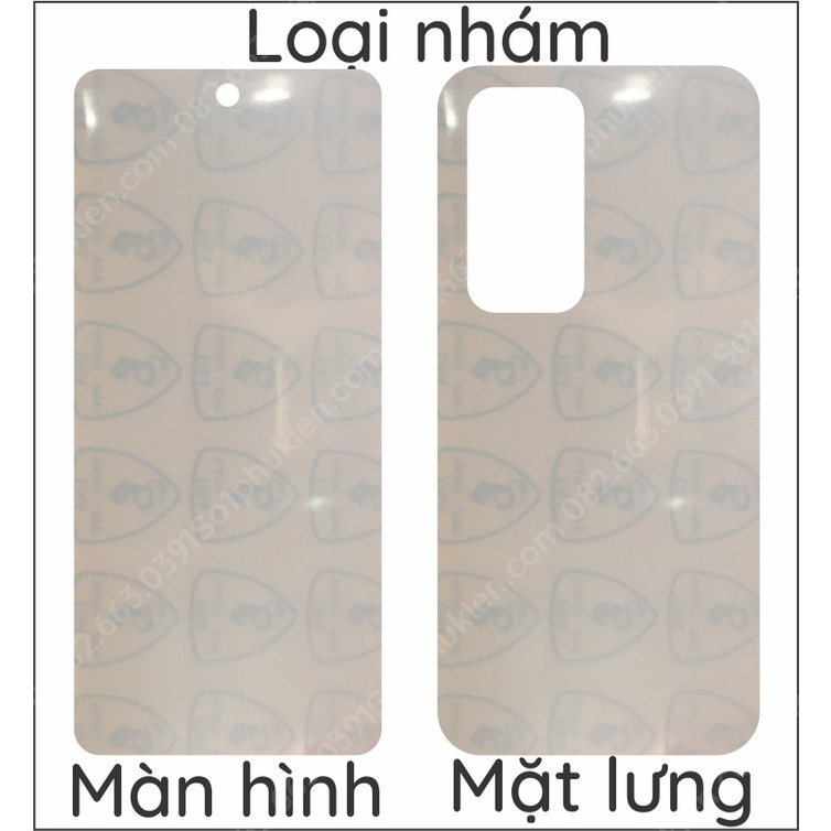 Dán PPF Xiaomi Redmi 10 loại nhám, bóng dành cho màn hình, mặt lưng, full lưng viền