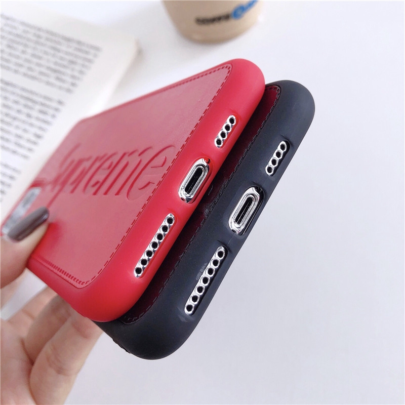 ÔỐp điện thoại trơn logo Supreme cho iPhone 6 / 6S / 7 / 8 Plus / X / XS / XR / XS MAX / iPhone 11