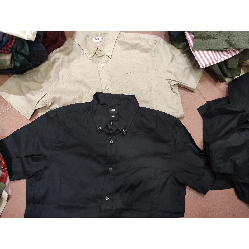 [Thanh Lí Tồn Size L]Áo Sơ Mi Nam Cộc Tay Uniqlo Oxford Vải Thoáng Mát ,Thấm Hút ,Lịch Lãm | BigBuy360 - bigbuy360.vn