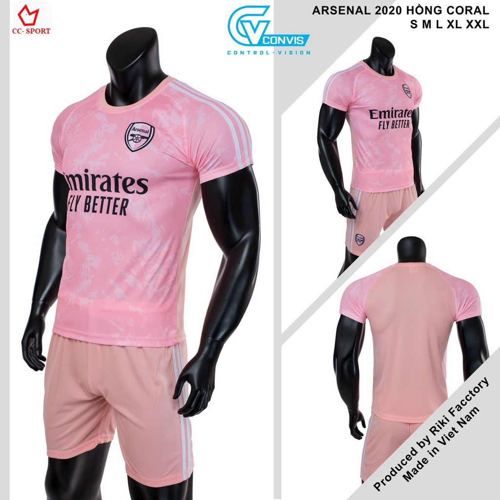 Áo đá bóng Riki Convis CLB Arsenal Cao Cấp mùa giải 2020-2021
