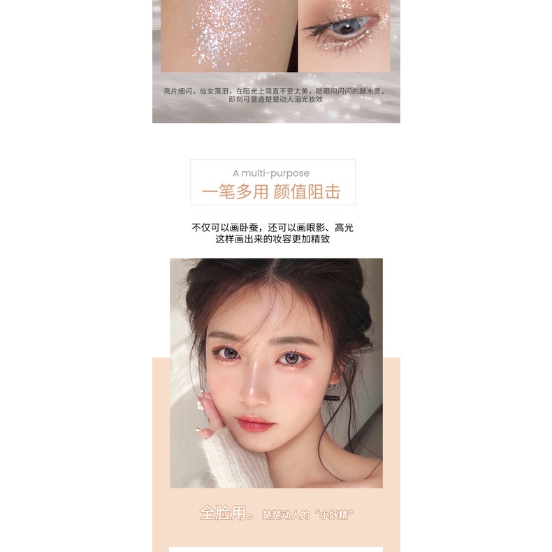 Bút kẻ mắt dạng lỏng ánh ngọc trai lấp lánh trang điểm bắt sáng cho nữ
 | BigBuy360 - bigbuy360.vn