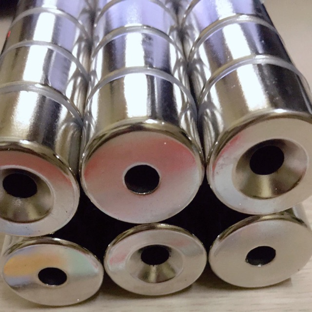 Nam châm viên 25x20mm lỗ 6mm