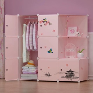 TỦ NHỰA GHÉP 7+2 GÓC SÂU 47cm. Tặng 1 treo đồ.