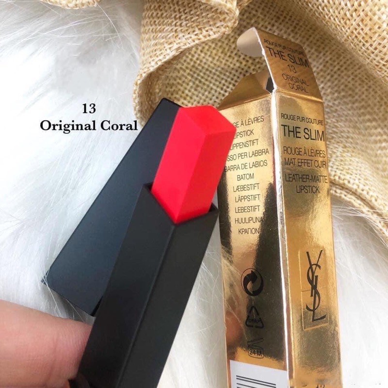 Son lì YSL The Slim 13 Original Coral siêu hot