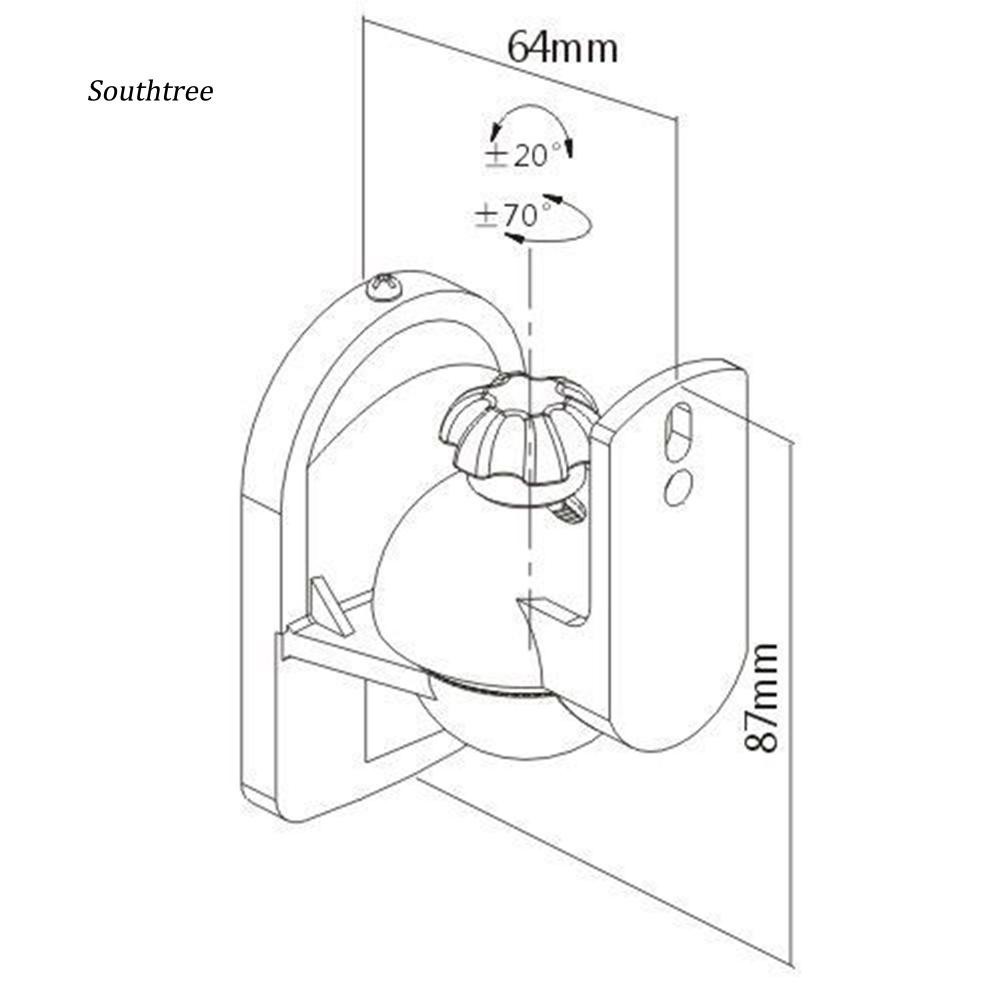 Giá treo loa âm thanh gắn tường xoay được 360 độ bàn tính