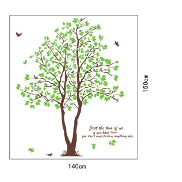 Decal trang trí Cây xanh ( làm được nhiều mẫu )