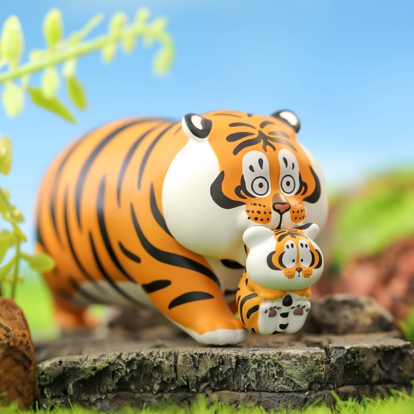 Panghu & baby Fat tiger Hộp Đồ Chơi Có Hộp Bịt Xung Quanh Cho Bé