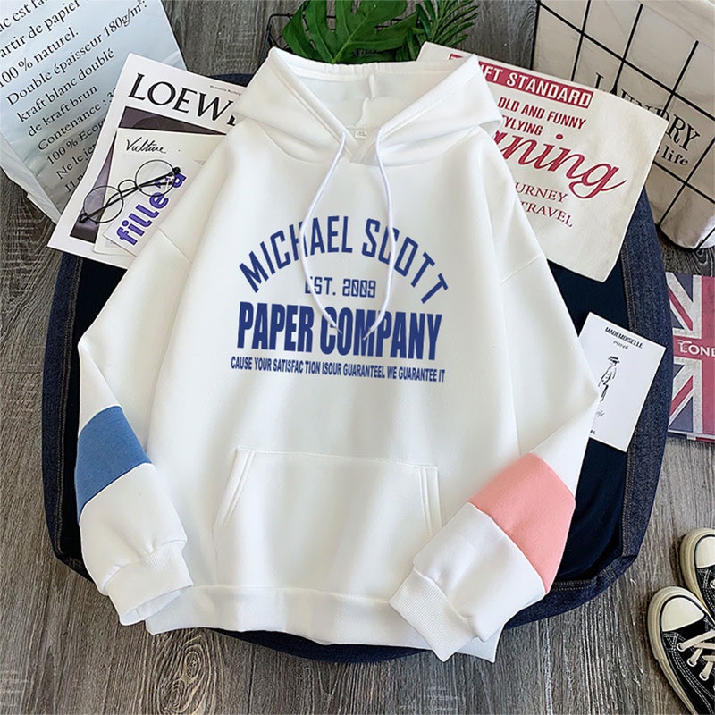 Áo Hoodie Dài Tay Dáng Rộng In Chữ Giản Dị Dành Cho Nữ Sinh