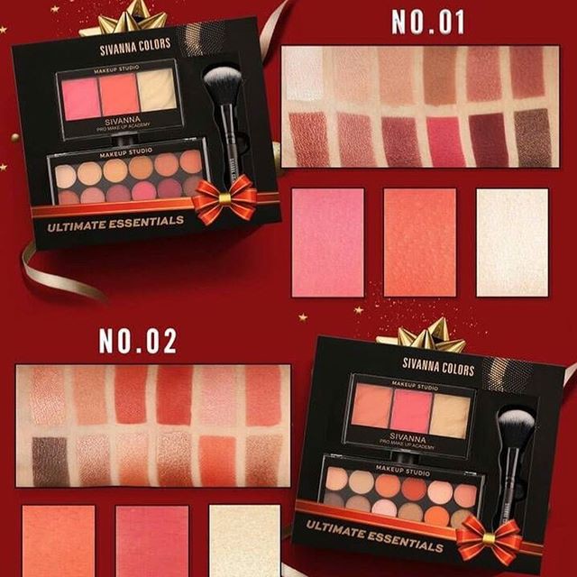 HOT! HOT! HOT! SET PHẤN MẮT SIVANNA COLỎ ULTIMATE ESSENTIALS SWATCH HF390 (NEW) 3sp