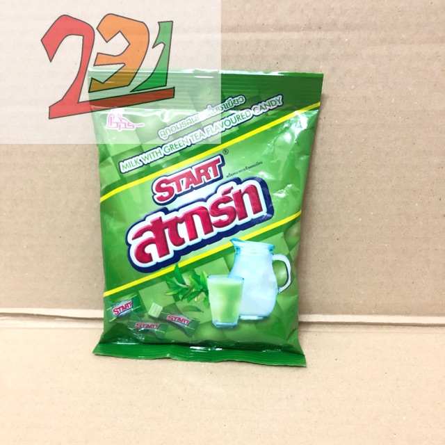 Túi Kẹo Sữa Trà Xanh Start 120g