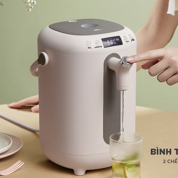 Bình đun nước thủy điện  Bear 3L ZDH-H30B1 thông minh đa năng có tính năng khử clo và khoá trẻ em an toàn