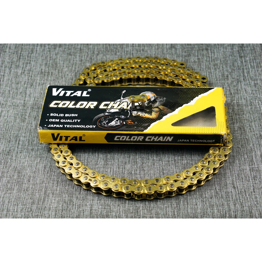 Nhông sên dĩa Yaz 125, Ya YB 125 SÊN VÀNG 9 ly hiệu VITAL - NSD, xích đĩa tải chính hãng Thái Lan