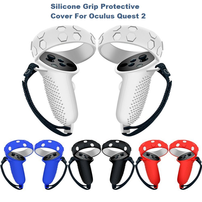 Vỏ Bọc Silicon Bảo Vệ Tay Cầm Điều Khiển VR + Dây Đeo Chống Thất Lạc Cho Oculus Quest 2 Oculus Quest 2