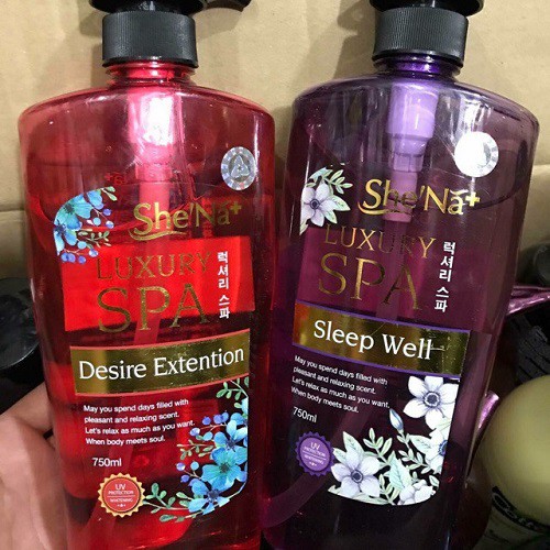 Sữa Tắm Hạt Massage Cao Cấp Shena Luxury Spa 750ml