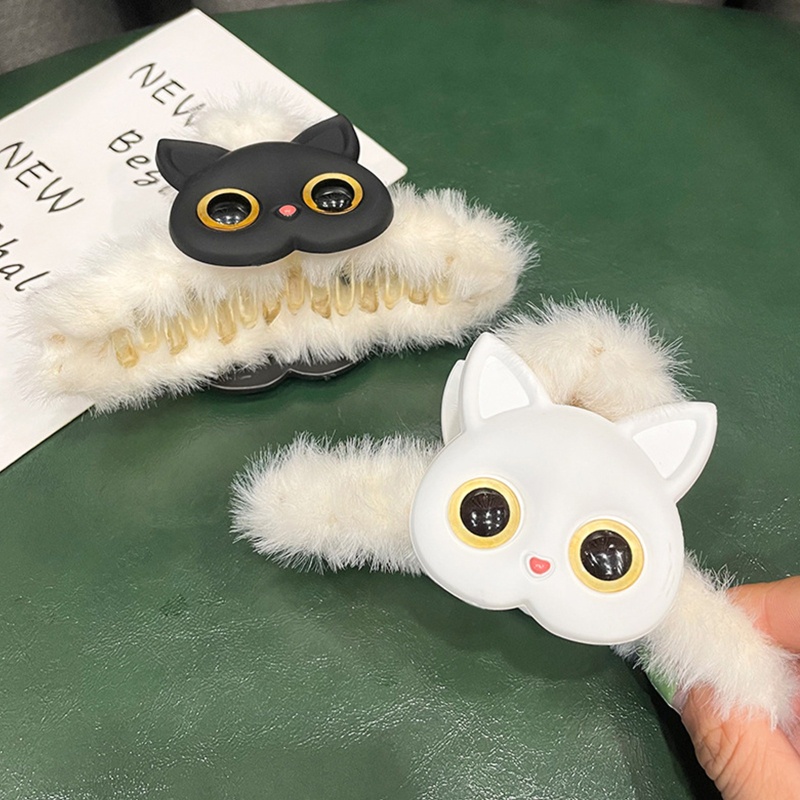 Kẹp Tóc Lông Nhung Dễ Thương Thời Trang Thu Đông Dành Cho Nữ