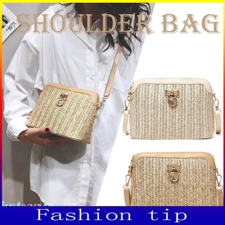 Túi đeo chéo đan lát phong cách boho thời trang cho nữ