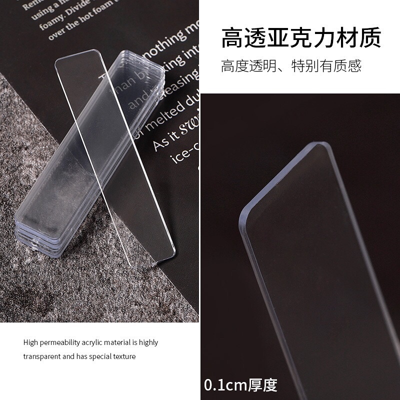 Thanh gắn móng mẫu nail,Thanh mika dán móng nail box