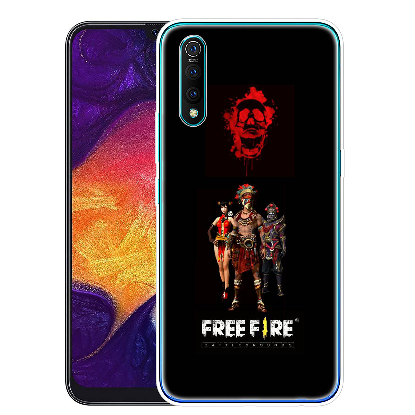 Ốp Điện Thoại Silicon Mềm Hình Máy Chơi Game Free Fire Cho Samsung Galaxy A71 A70 M20 A6 Plus A7 A8 A9 2018 A6 + S7 Edge