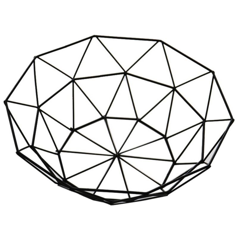 Nordic Style Candy Storage Baskets Iron Snacks Desktop Bedroom Kitchen Decoratio
