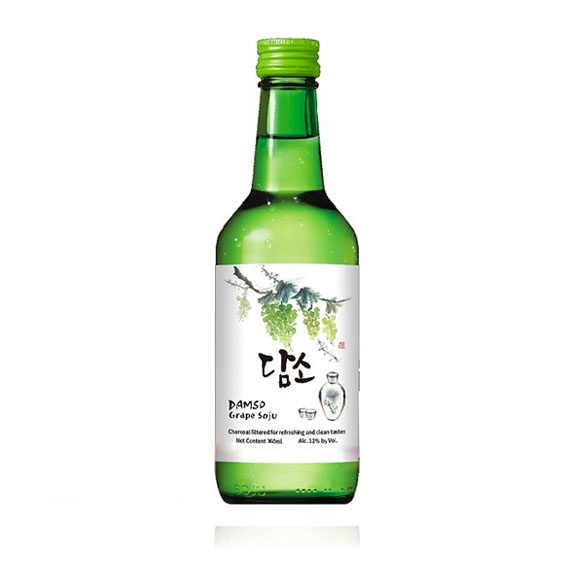 Soju Nhập khẩu Hàn Quốc DAMSO Chai 360ml đủ 7 vị